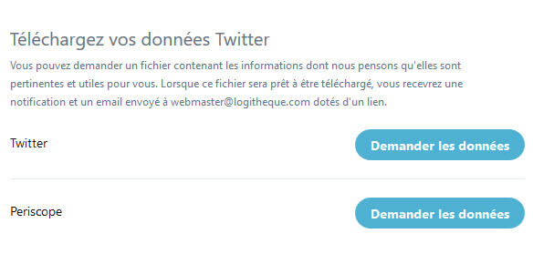 Télécharger données Twitter